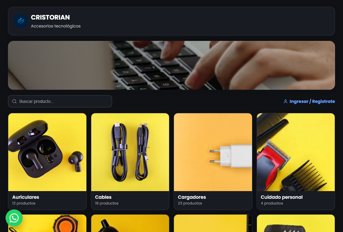 Tienda real hecha con ENDEXOR: Cristorian